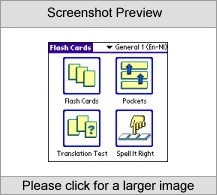 LingvoSoft FlashCards English  Dutch for Palm OS Screenshot